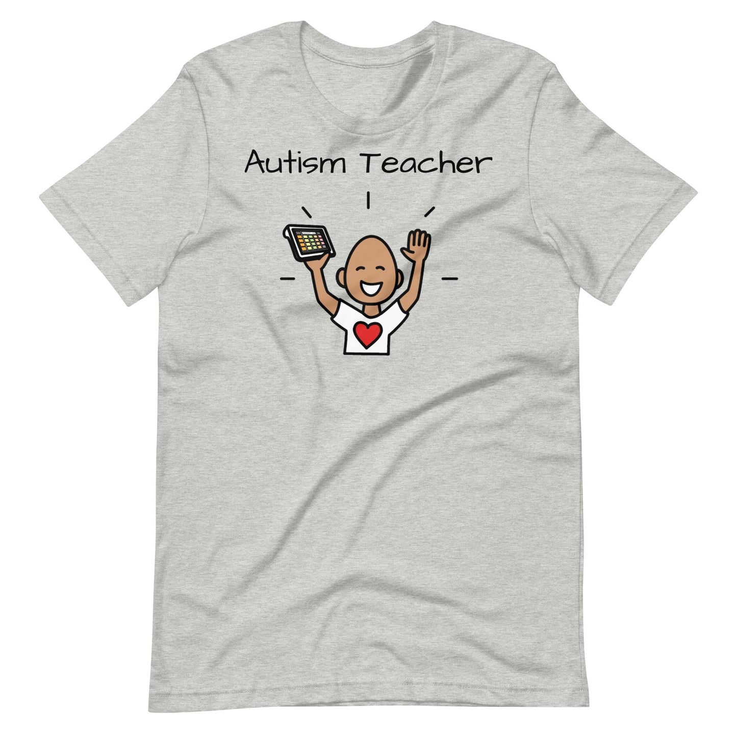 Autism Teacher Shirt, AAC Shirt, Special education shirt with Boardmaker PCS gray