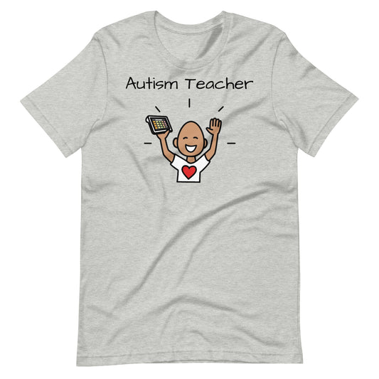 Autism Teacher Shirt, AAC Shirt, Special education shirt with Boardmaker PCS gray