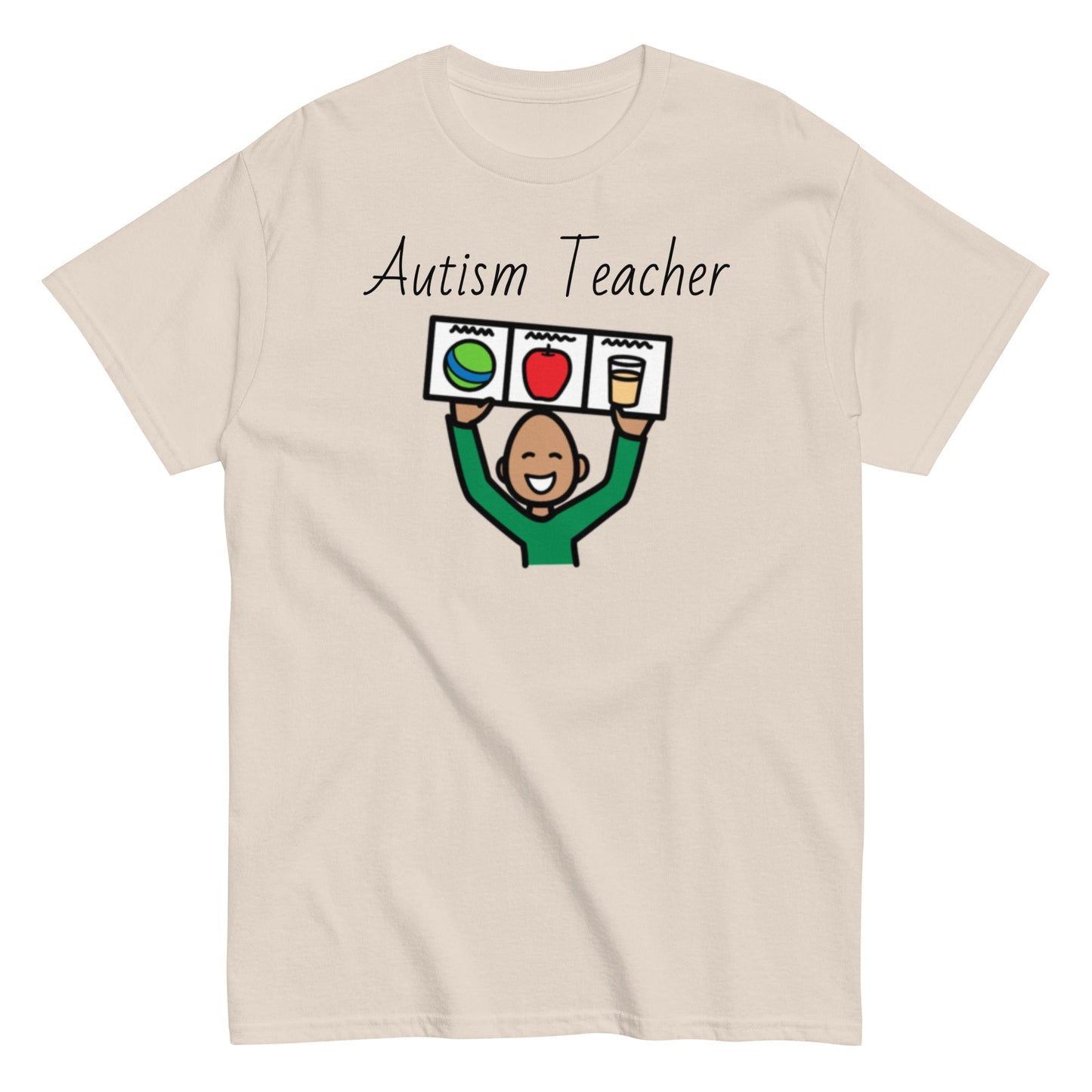 Autism Teacher Special Education Teacher t-shirt with Boardmaker PCS cream AAC shirt