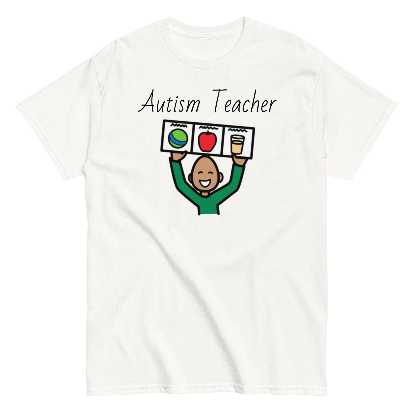 Autism Teacher Special Education Teacher t-shirt with Boardmaker PCS white AAC shirt