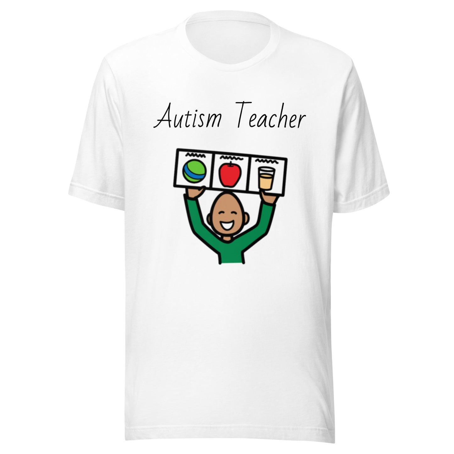 "Autism Teacher" Visual Supports Special Education Teacher T-shirt with Boardmaker PCS Unisex