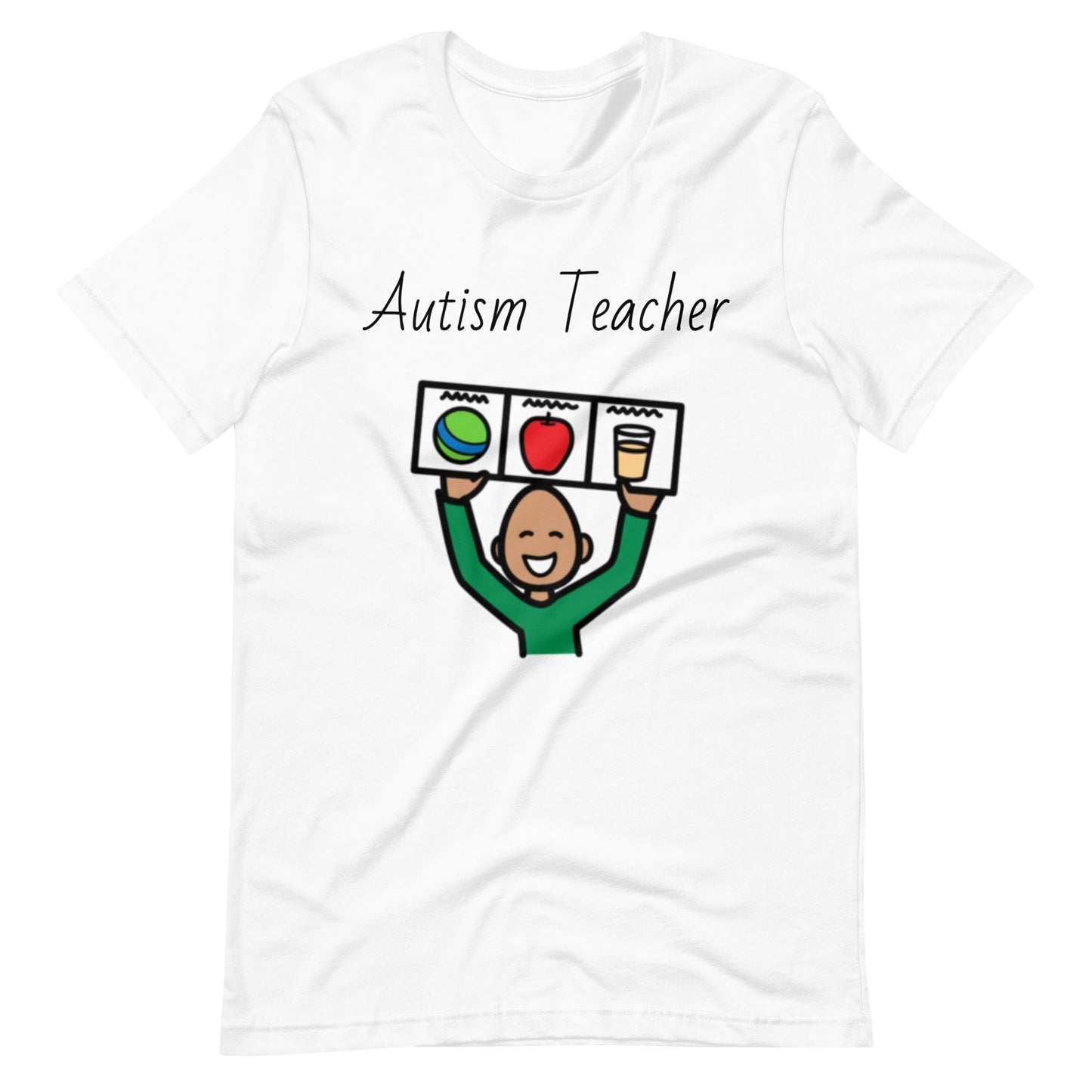 "Autism Teacher" Visual Supports Special Education Teacher T-shirt with Boardmaker PCS Unisex