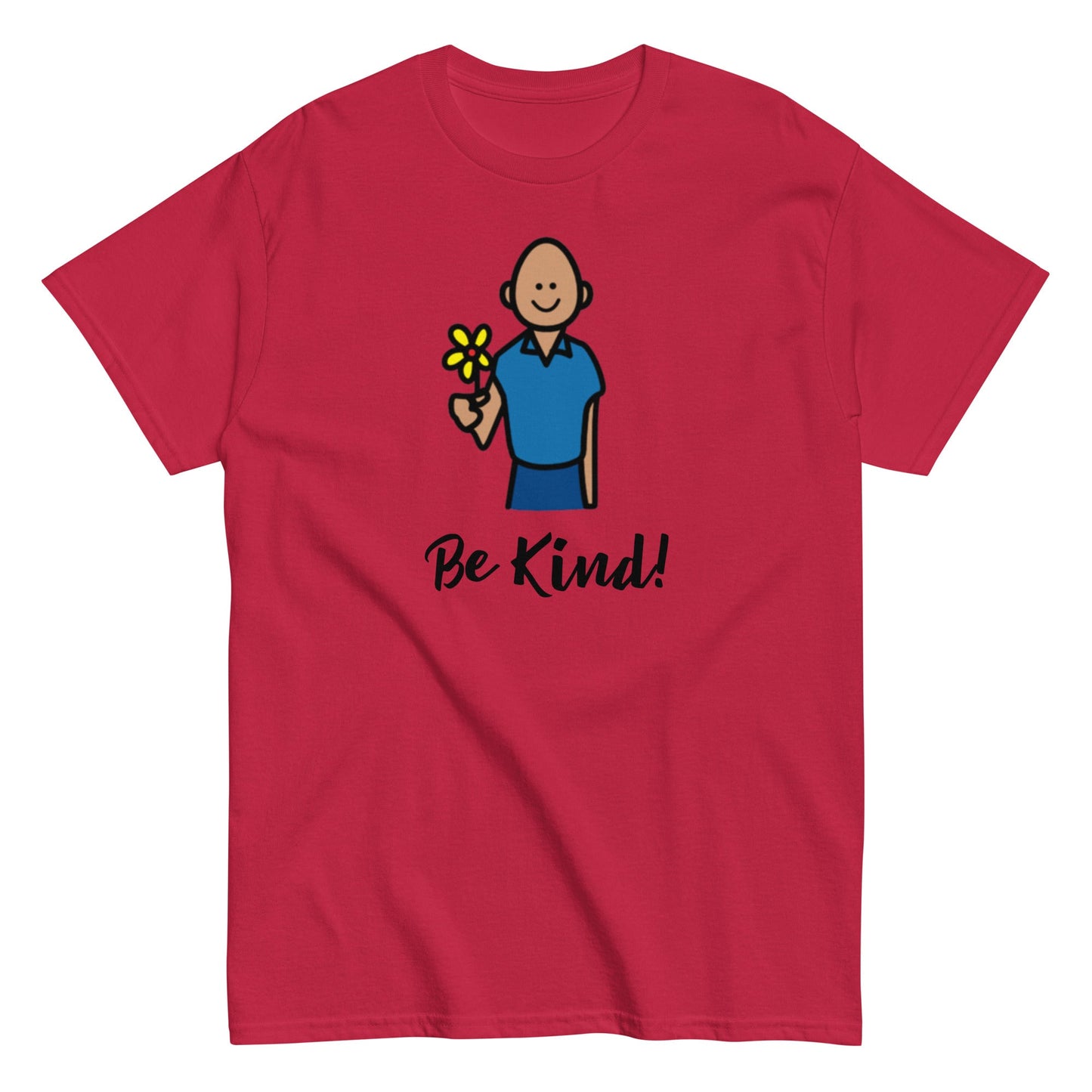 Special education teacher t-shirt; SLP shirt, "Be Kind" Autism awareness t-shirt with Boardmaeker PCS Unisex classic shirt cardinal red