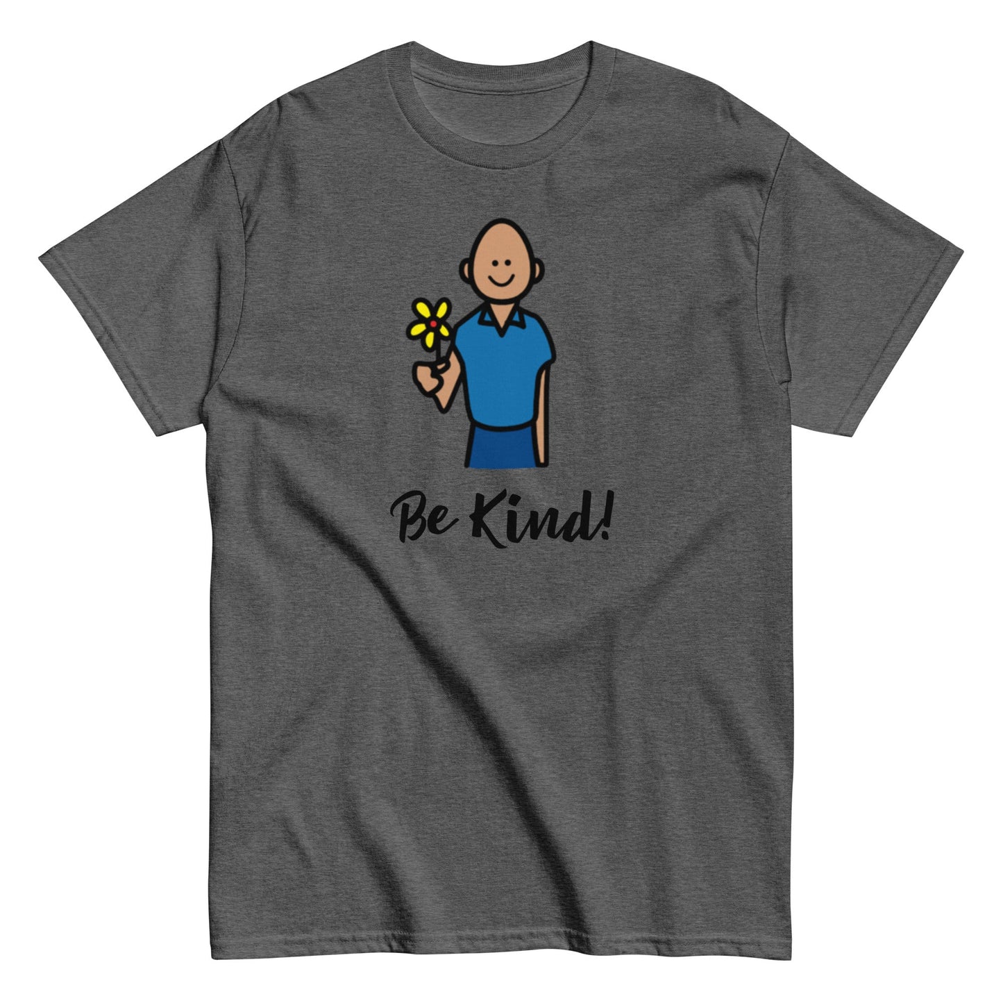 Special education teacher t-shirt; SLP shirt, "Be Kind" Autism awareness t-shirt with Boardmaeker PCS Unisex classic shirt charcoal