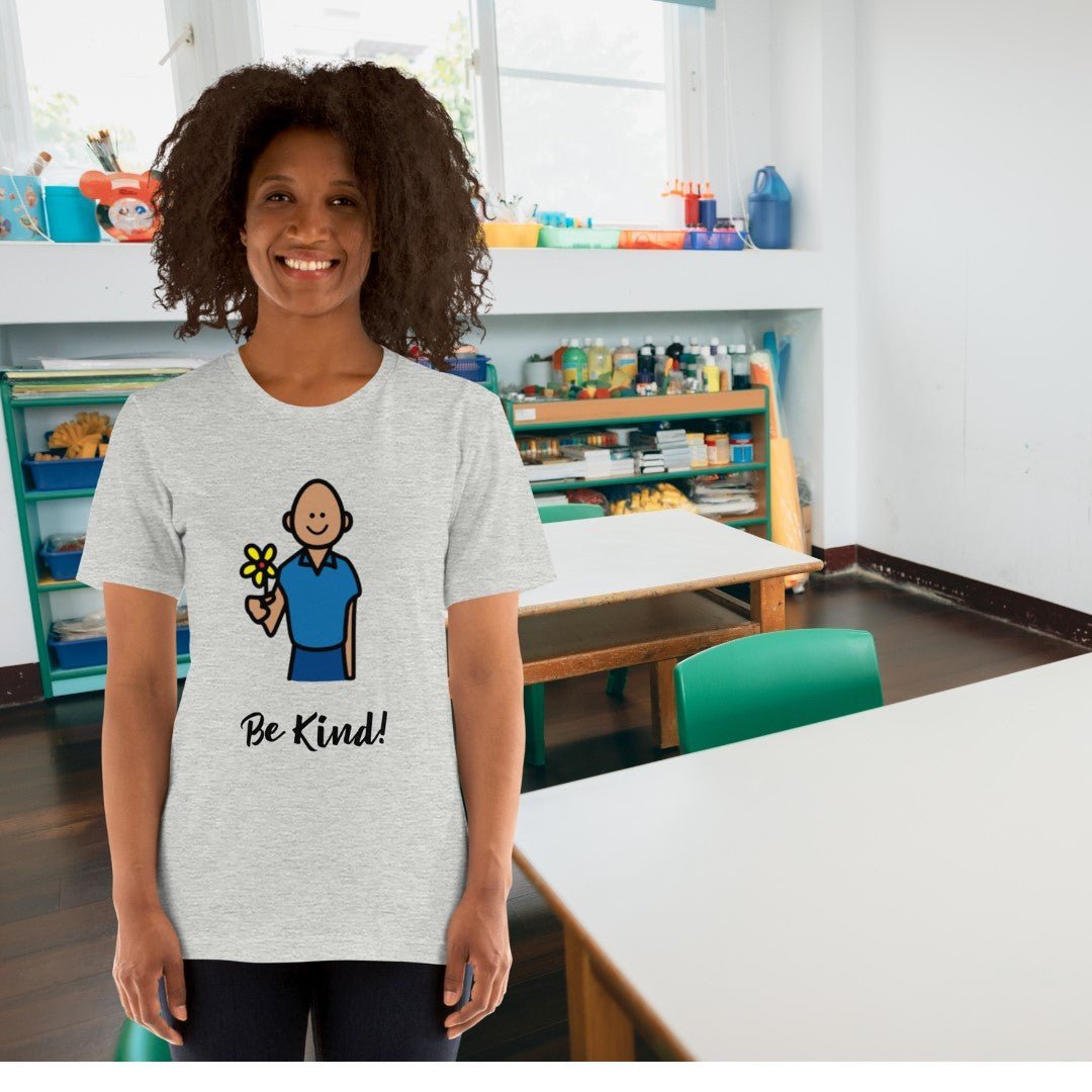 "Be Kind" Special Ed Teacher T-shirt with Boardmaker PCS Unisex