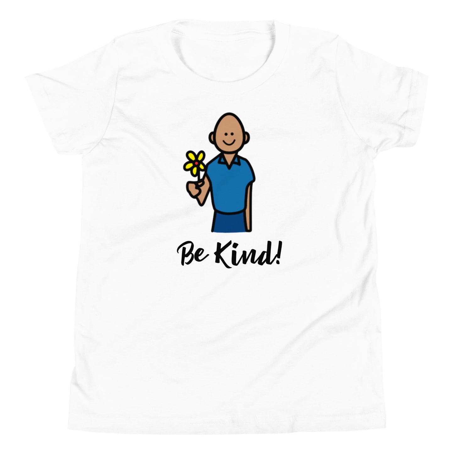 "Be Kind" Youth T-shirt Autism Awareness with Boardmaker Picture Communication Symbols