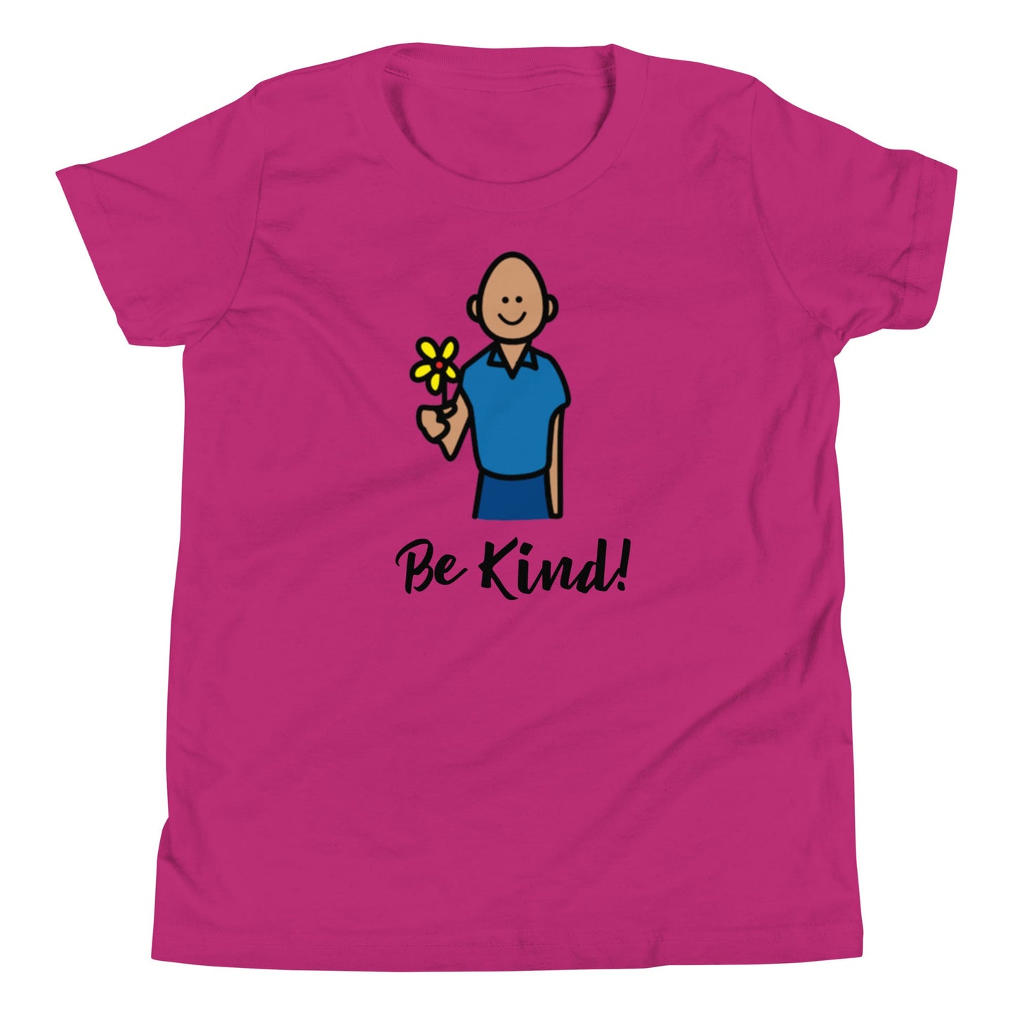 "Be Kind" Youth T-shirt Autism Awareness with Boardmaker Picture Communication Symbols