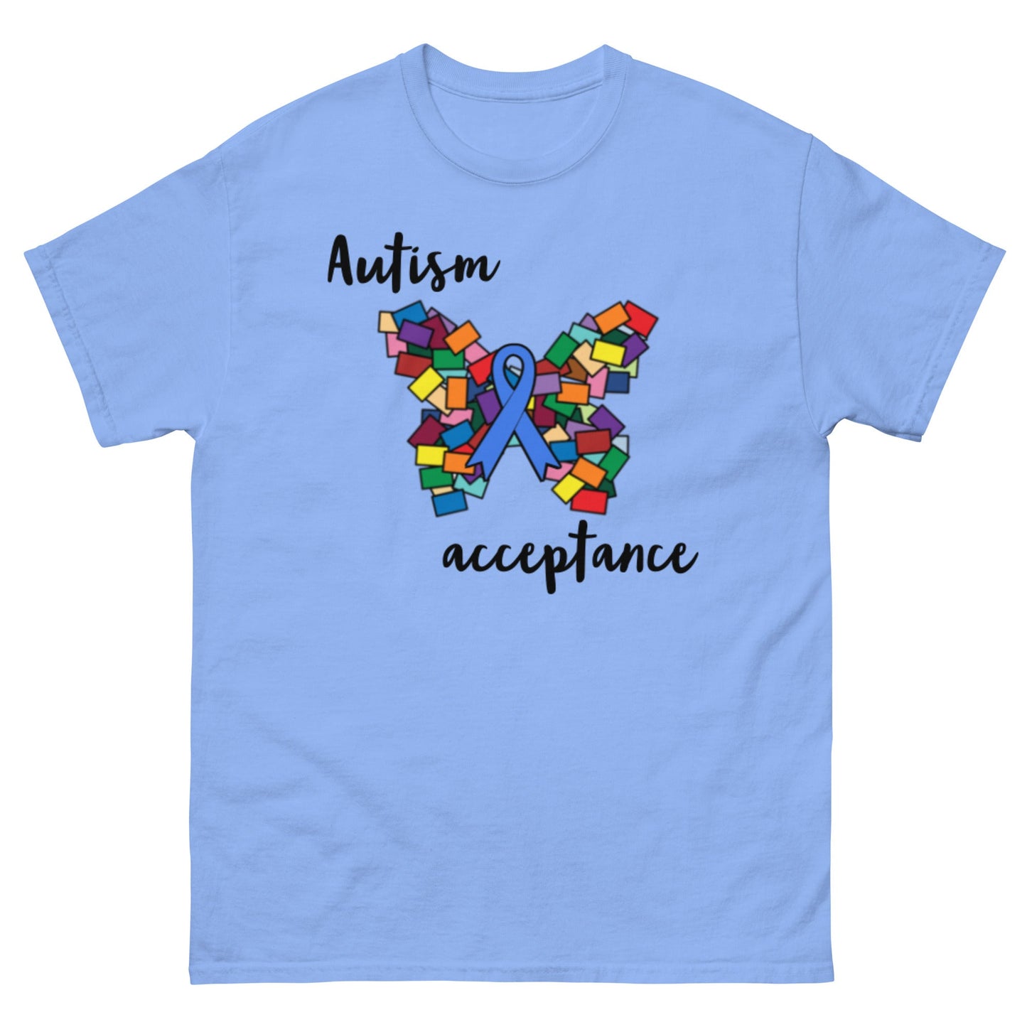 Autism Acceptance, Autism Awareness t-shirt, neurodiversity Special Education Teacher shirt butterfly blue