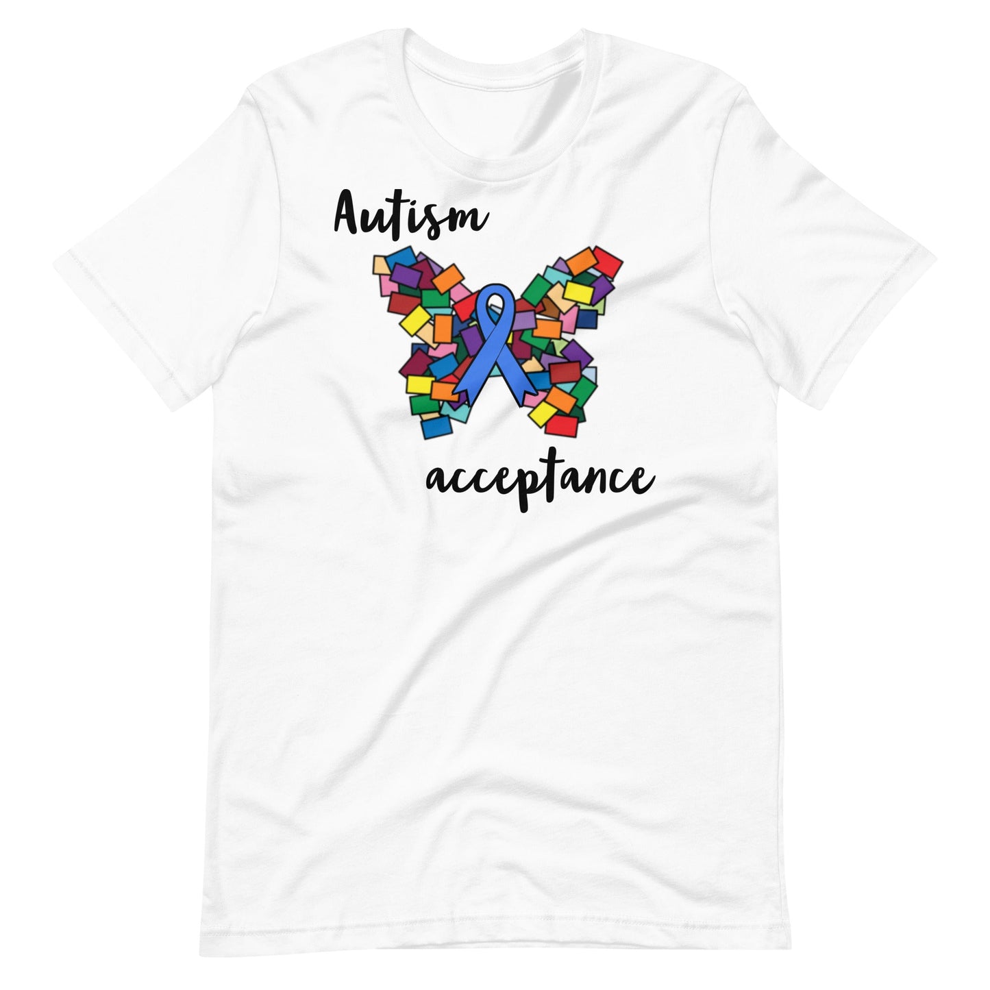 "Butterfly" Autism Acceptance T-shirt with Boardmaker PCS Unisex