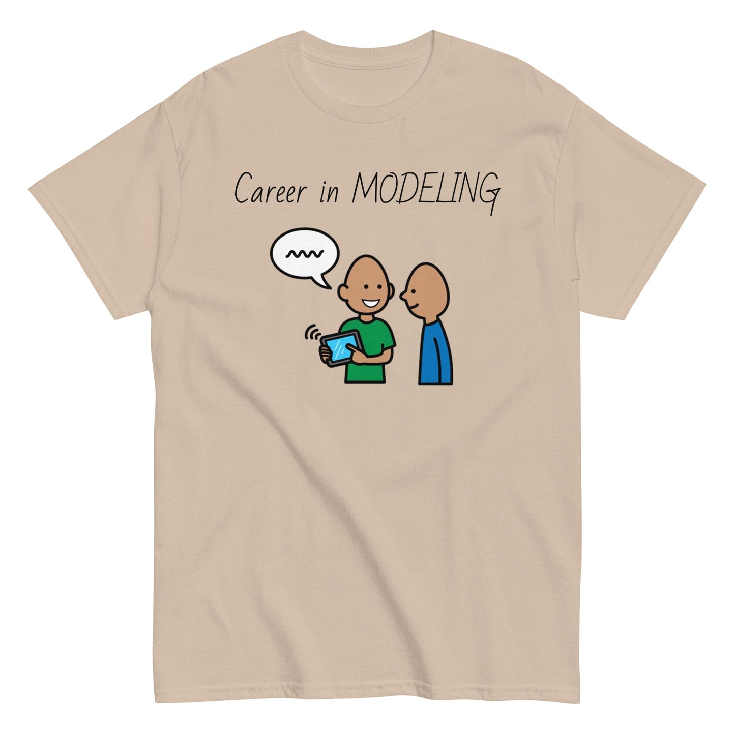 SLP Speech Therpist t-shirt special education teacher shirt Career in Modeling AAC with Boardmaker PCS sand