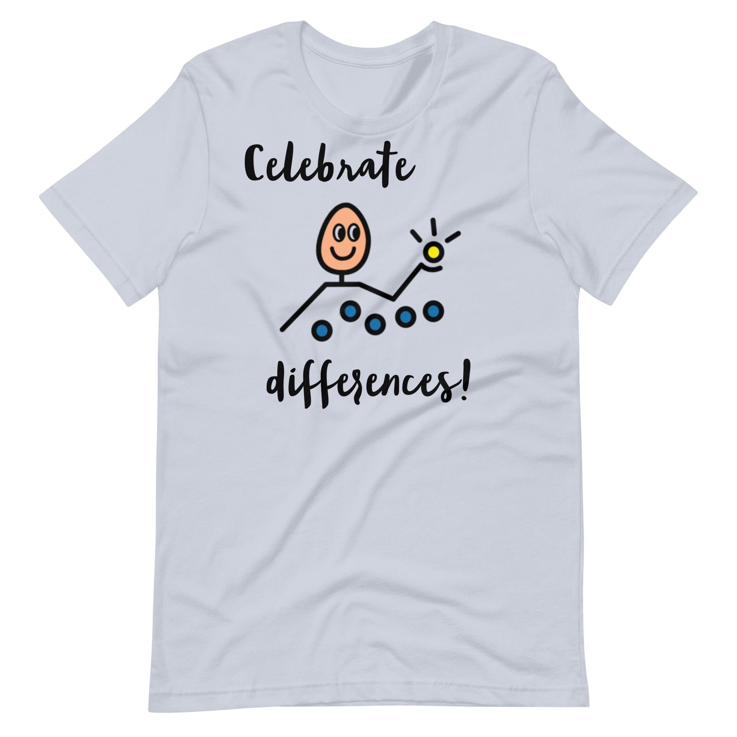 "Celebrate Differences" Autism Acceptance T-shirt with Boardmaker PCS Unisex