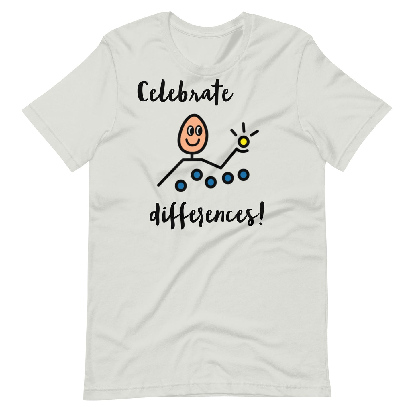 "Celebrate Differences" Autism Acceptance T-shirt with Boardmaker PCS Unisex