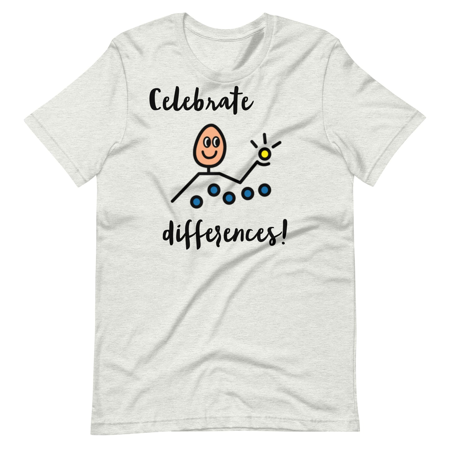 "Celebrate Differences" Autism Acceptance T-shirt with Boardmaker PCS Unisex