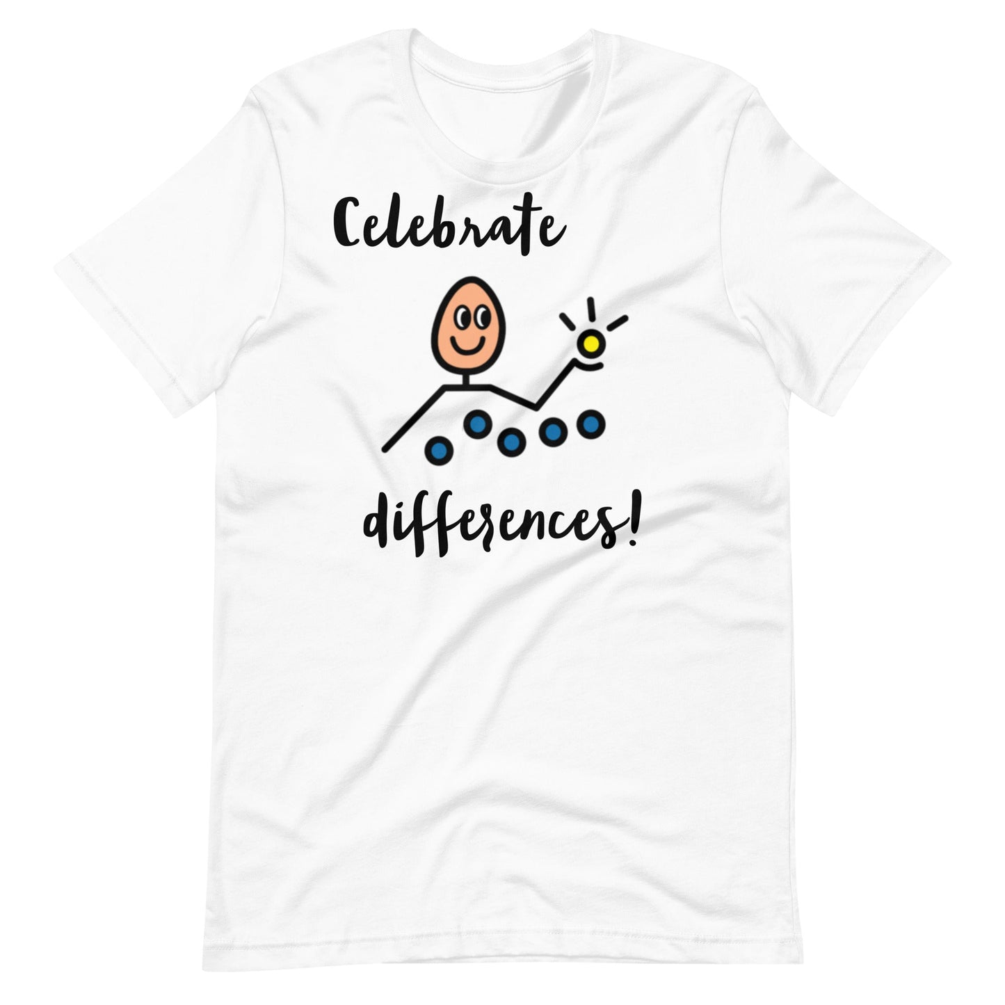 "Celebrate Differences" Autism Acceptance T-shirt with Boardmaker PCS Unisex