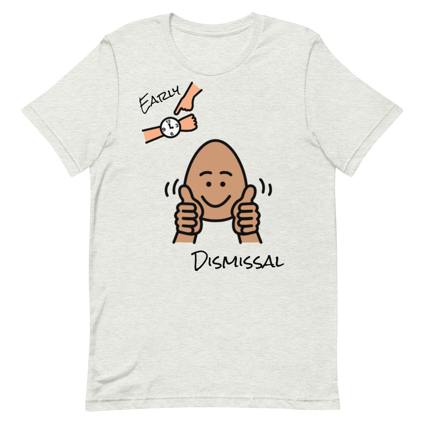 "Early Dismissal" Special Education Teacher T-shirt with Boardmaker PCS Symbols Unisex