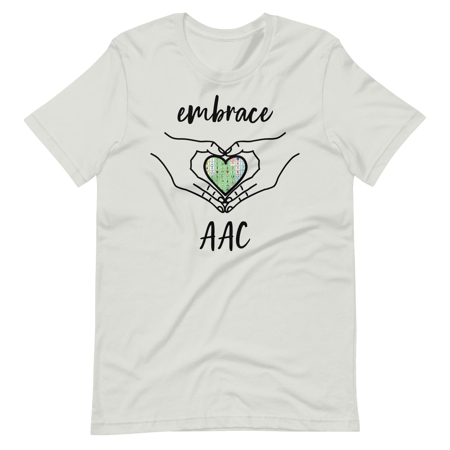 "Embrace AAC" Speech Therapist (SLP) T-shirt or Special Education Teacher t-shirt with Boardmaker PCS Unisex