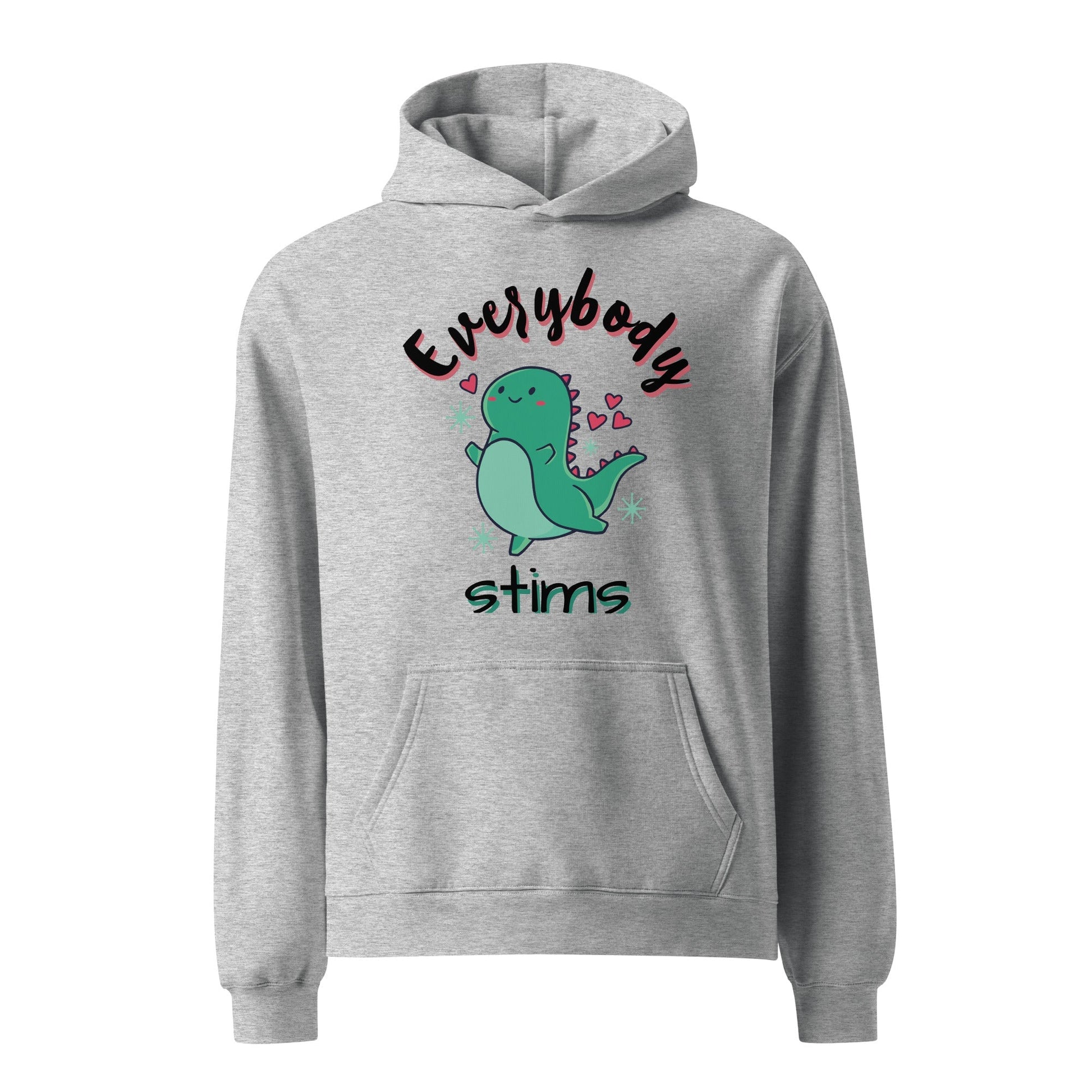 Special Education Teacher Shirt Hoodie SLP Hoodie Gray Everybody Stims Dinosaur Autism Acceptance Autism Awareness