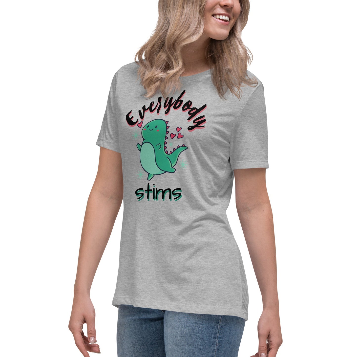 "Everybody Stims" Autism Acceptance Women's Relaxed T-Shirt