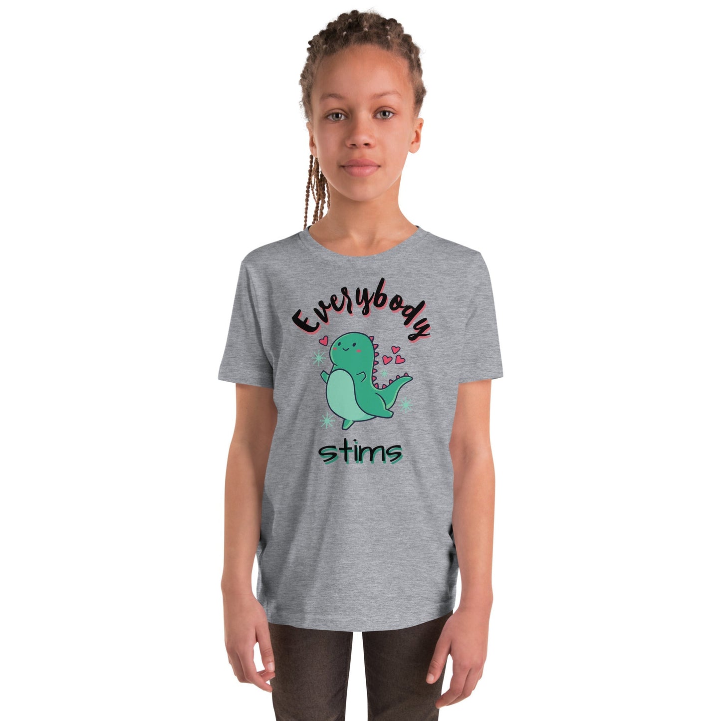 "Everybody Stims" Autism Acceptance Youth Short Sleeve T-Shirt