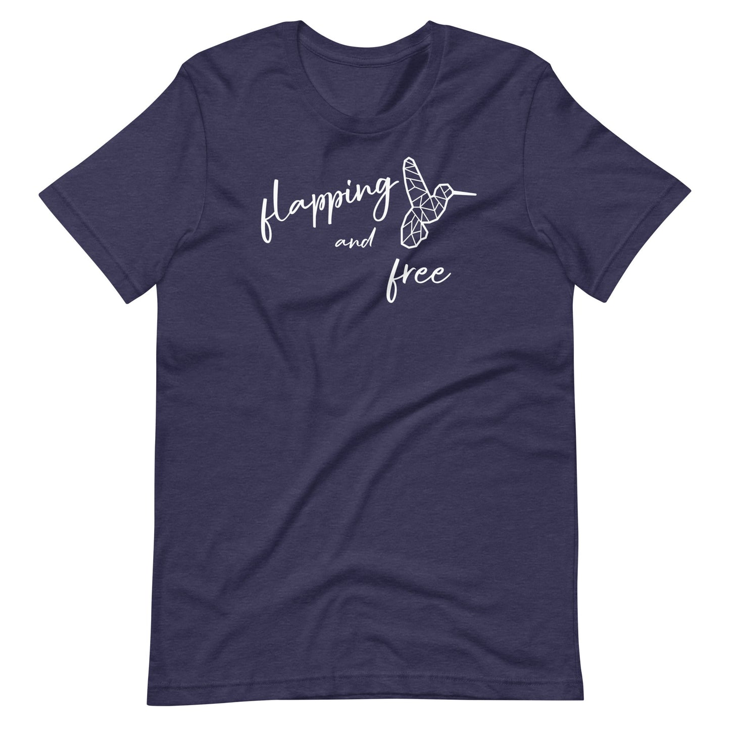 "Flapping and Free" Autism Acceptance T-shirt Unisex