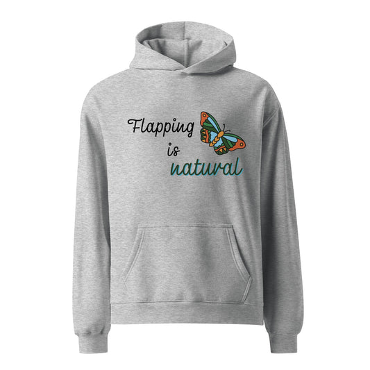 Special Education Teacher Shirt Hoodie SLP Hoodie Gray Flapping is Natural Butterfly Autism Acceptance Autism Awareness