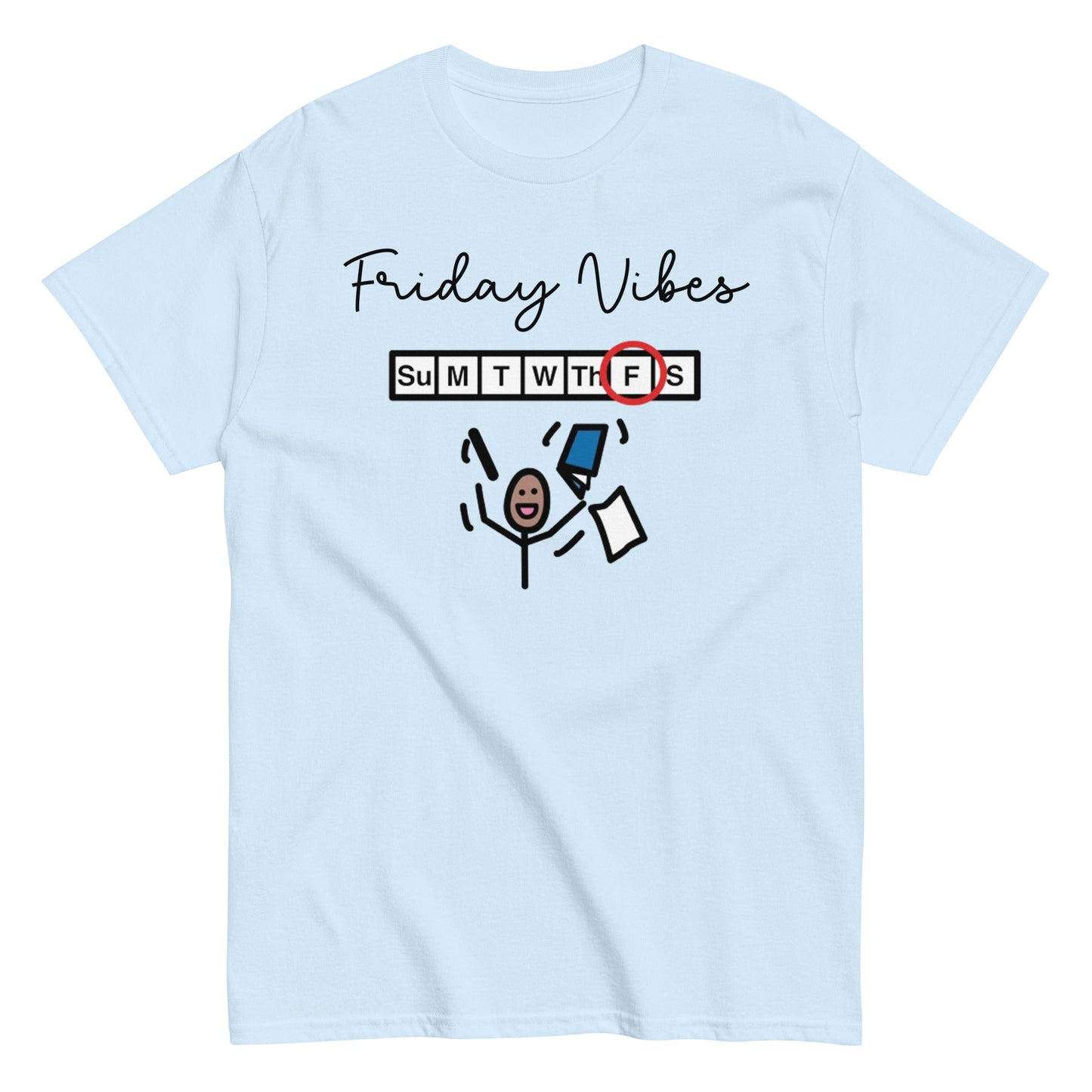 Special Education Teacher shirt Friday vibes SLP shirt with Boardmaker PCS light blue unisex