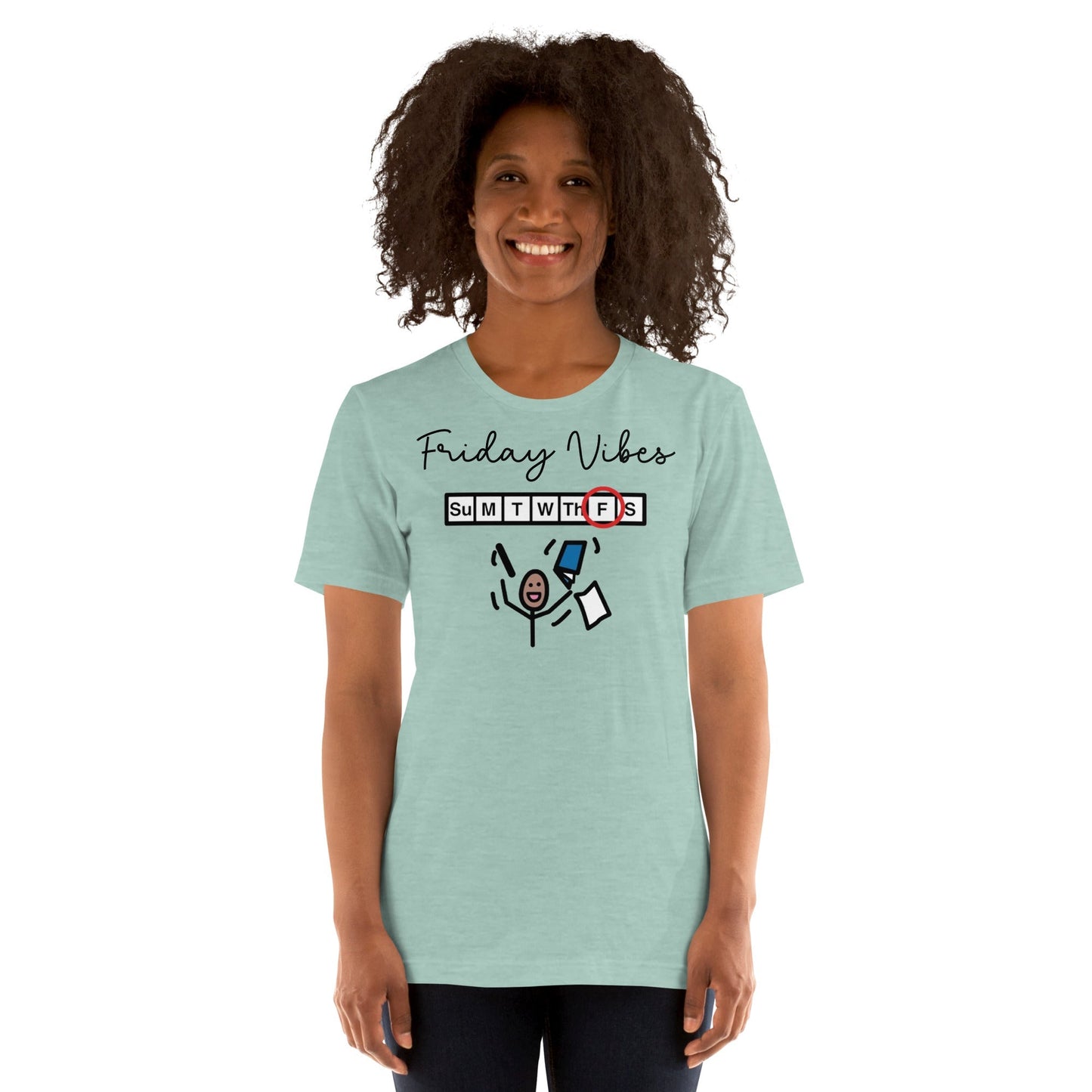 "Friday Vibes" Special Education Teacher t-shirt with Boardmaker PCS Unisex