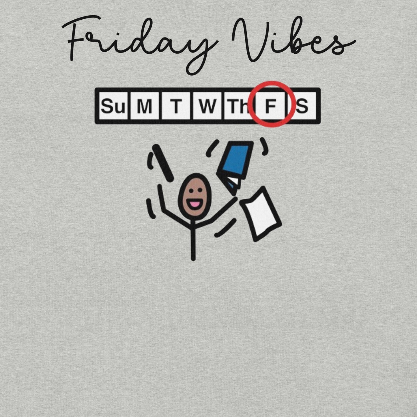 "Friday Vibes" Special Education Teacher t-shirt with Boardmaker PCS Unisex