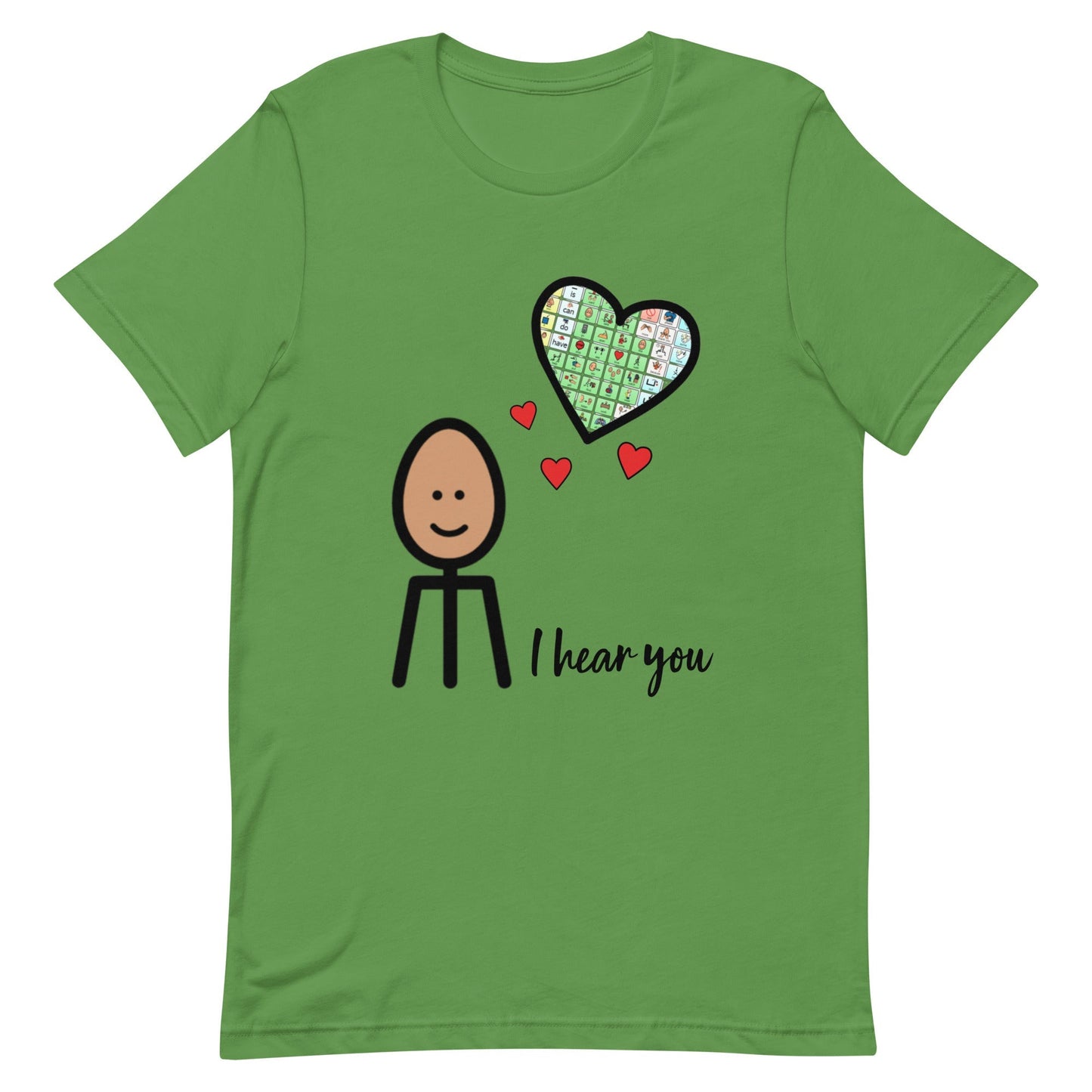 "I Hear You" AAC Special Education teacher or SLP t-shirt with Boardmaker PCS