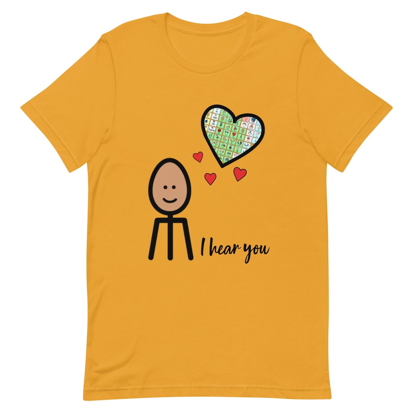 "I Hear You" AAC Special Education teacher or SLP t-shirt with Boardmaker PCS