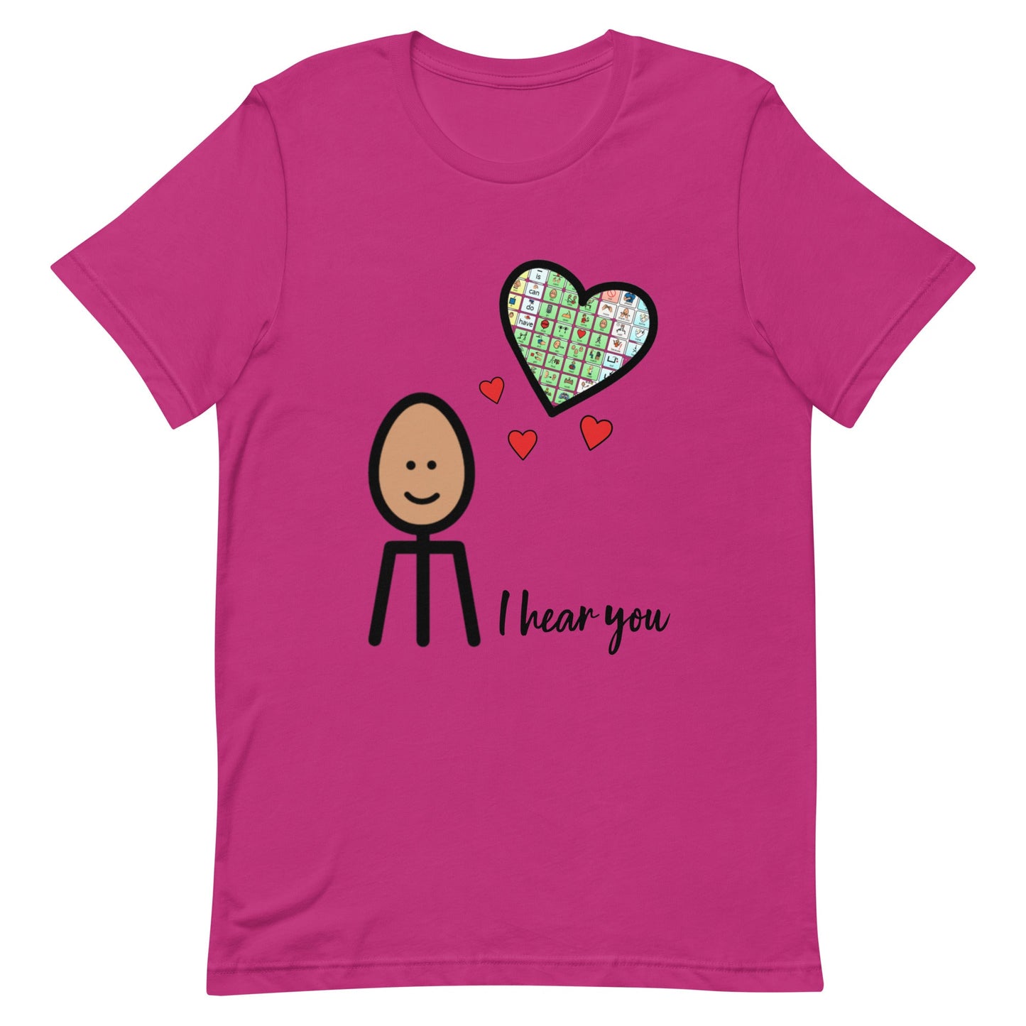 "I Hear You" AAC Special Education teacher or SLP t-shirt with Boardmaker PCS