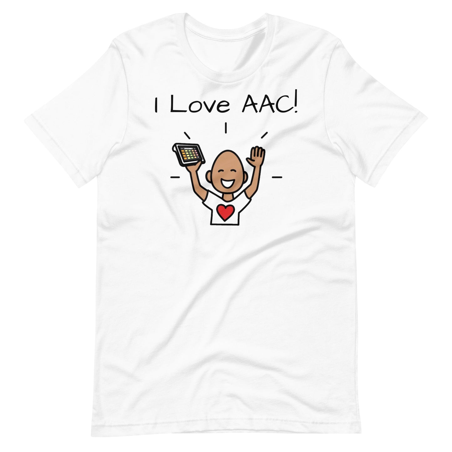 "I Love AAC" Speech Therapist (SLP) T-shirt, Special Education Teacher t-shirt with Boardmaker PCS Unisex