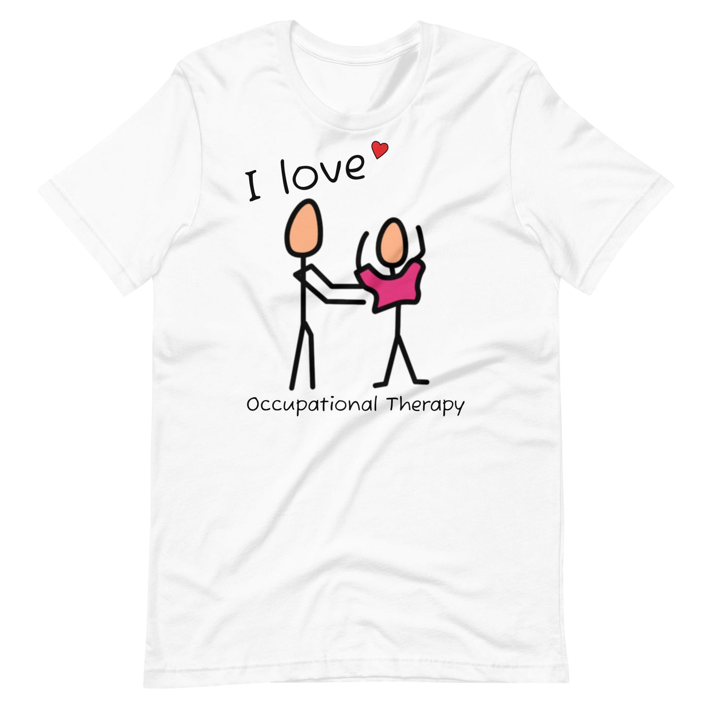 "I Love Occupational Therapy" OT t-shirt with Boardmaker PCS Symbols Unisex