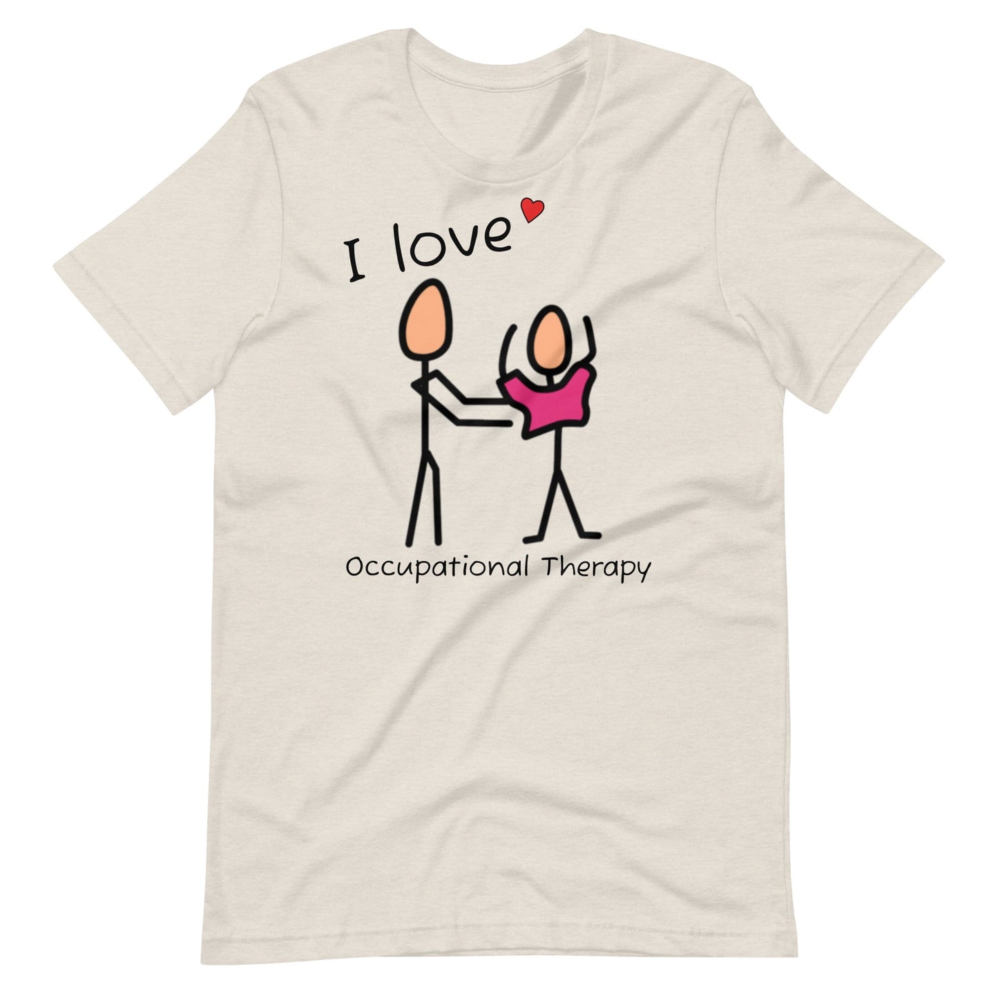 "I Love Occupational Therapy" OT t-shirt with Boardmaker PCS Symbols Unisex