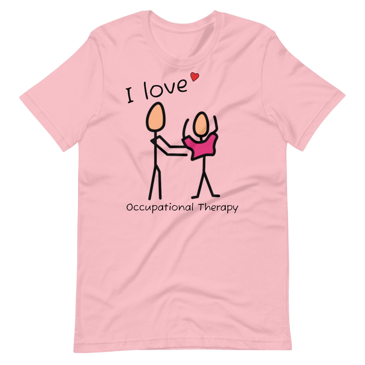 "I Love Occupational Therapy" OT t-shirt with Boardmaker PCS Symbols Unisex