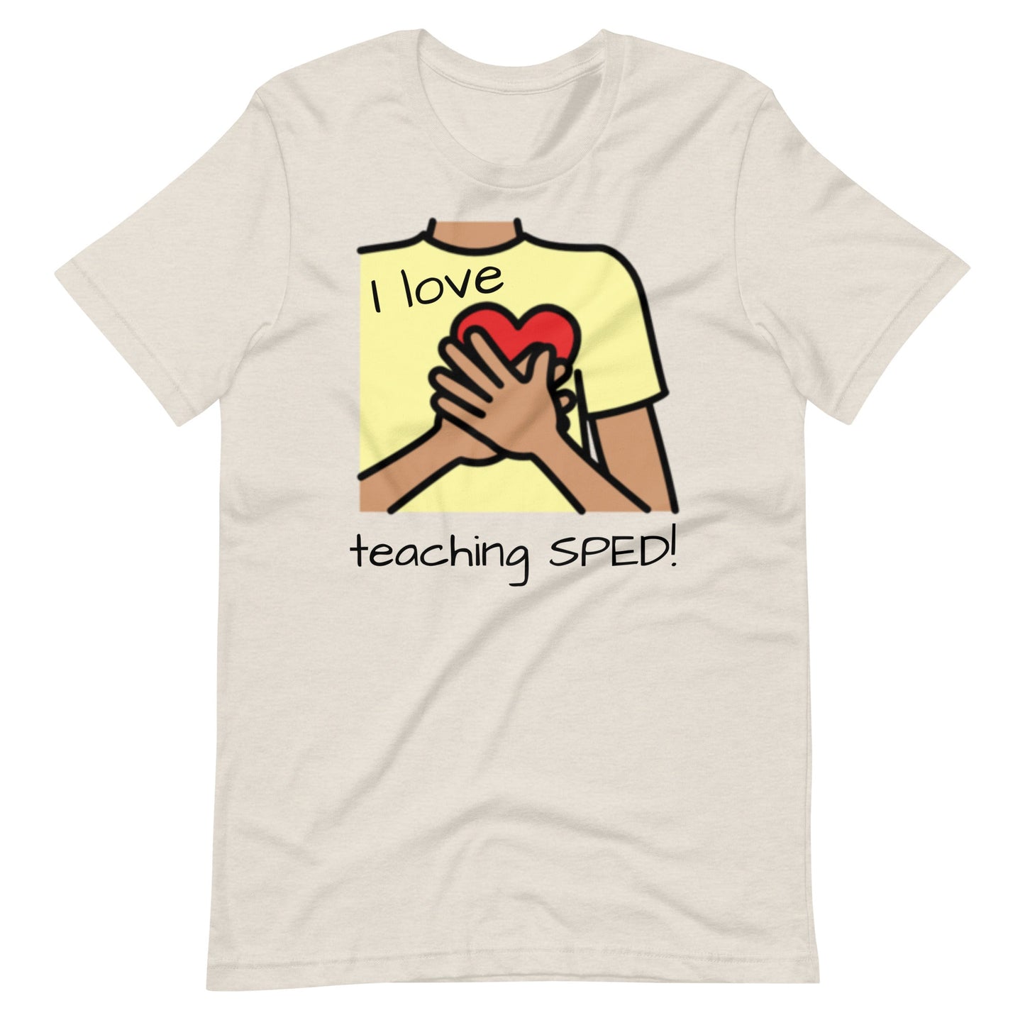 "I Love Teaching SPED" Special Education Teacher T-shirt (large image) with Boardmaker PCS Unisex