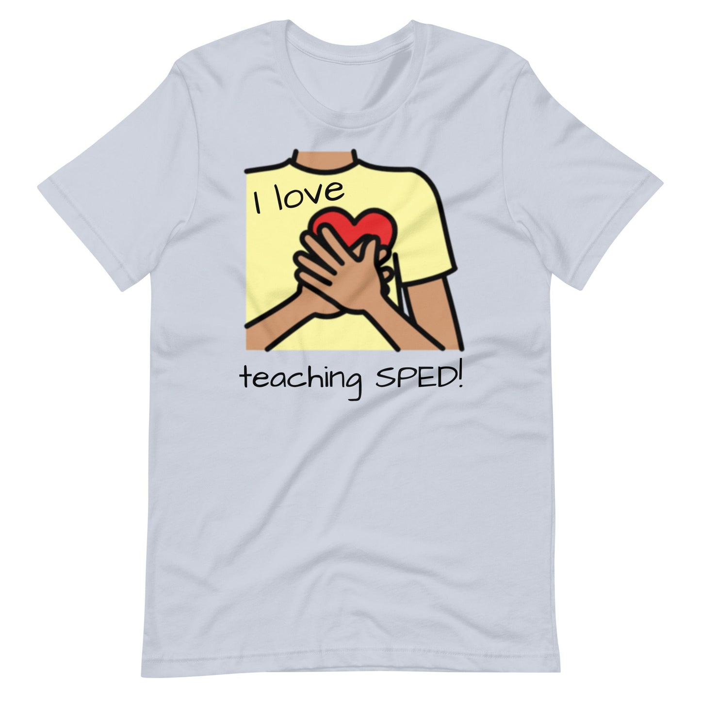 "I Love Teaching SPED" Special Education Teacher T-shirt (large image) with Boardmaker PCS Unisex