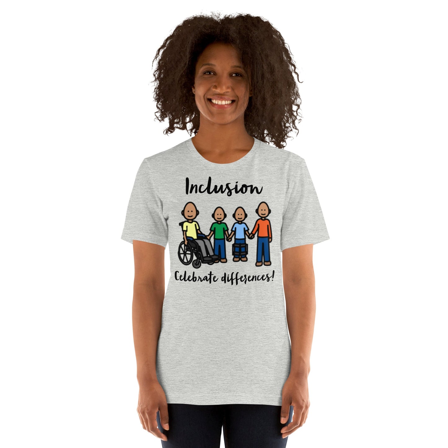 "Inclusion Celebrate Differences!"  Special Education Teacher T-shirt with Boardmaker PCS