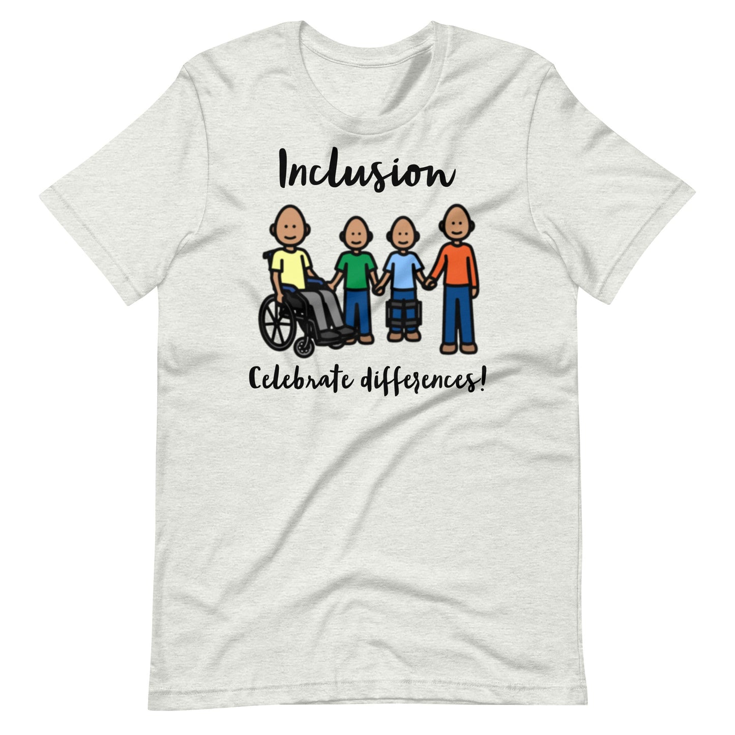 "Inclusion Celebrate Differences!"  Special Education Teacher T-shirt with Boardmaker PCS