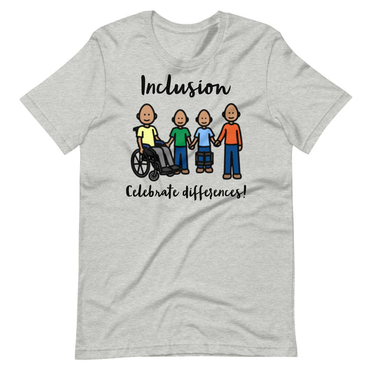 Inclusion Special Education Teacher shirt, SPED teacher shirt, Autism and Neurodiversity Shirt, Autism Awareness shirt, SLP Shirt, AAC shirt, paraprofessional shirt, with Boardmaker PCS gray