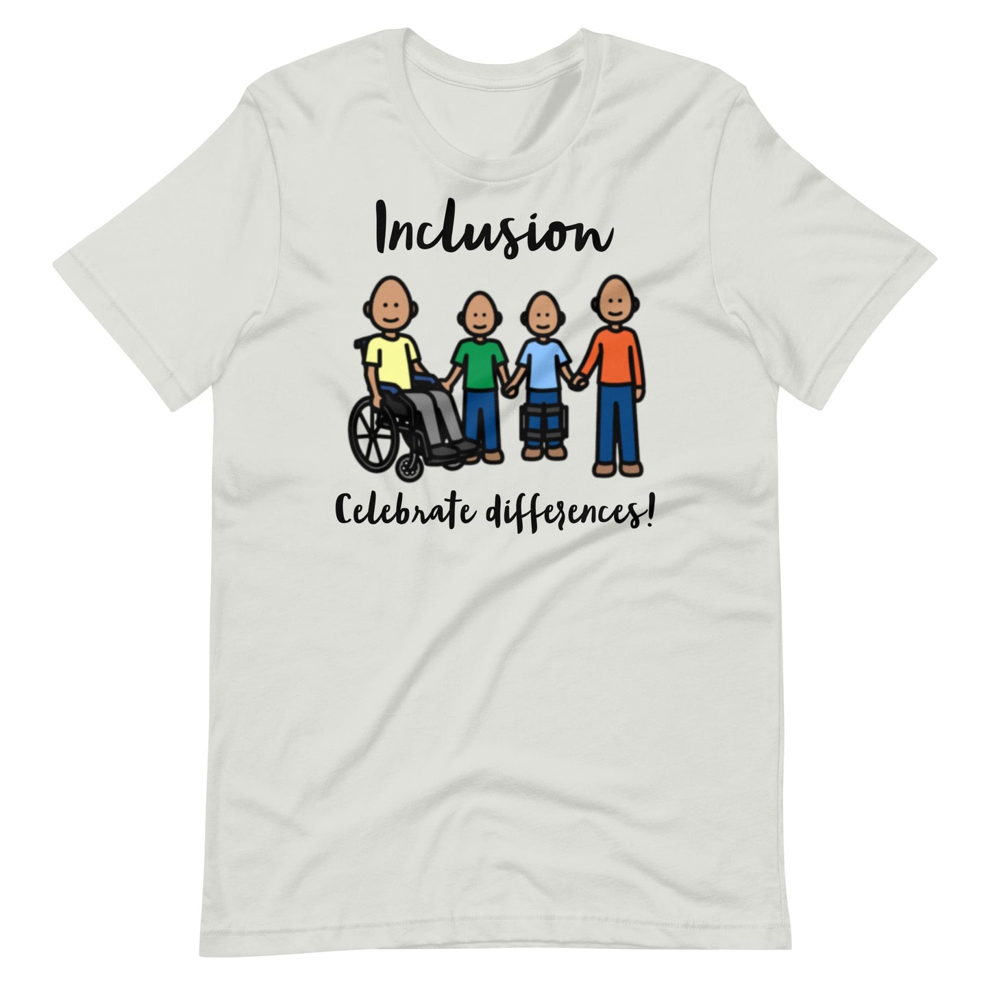 "Inclusion Celebrate Differences!"  Special Education Teacher T-shirt with Boardmaker PCS