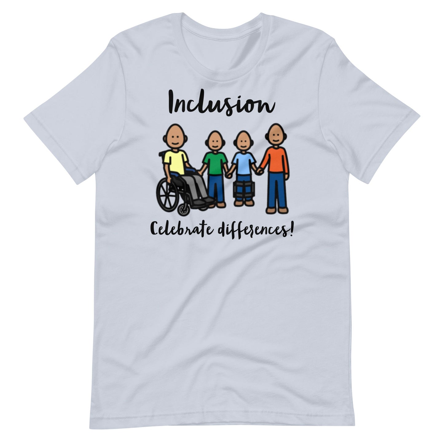 "Inclusion Celebrate Differences!"  Special Education Teacher T-shirt with Boardmaker PCS