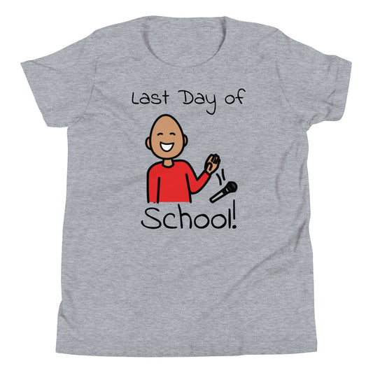 Kid's Last day of school shirt, special education, AAC and Autism Awareness with Boardmaker PCS