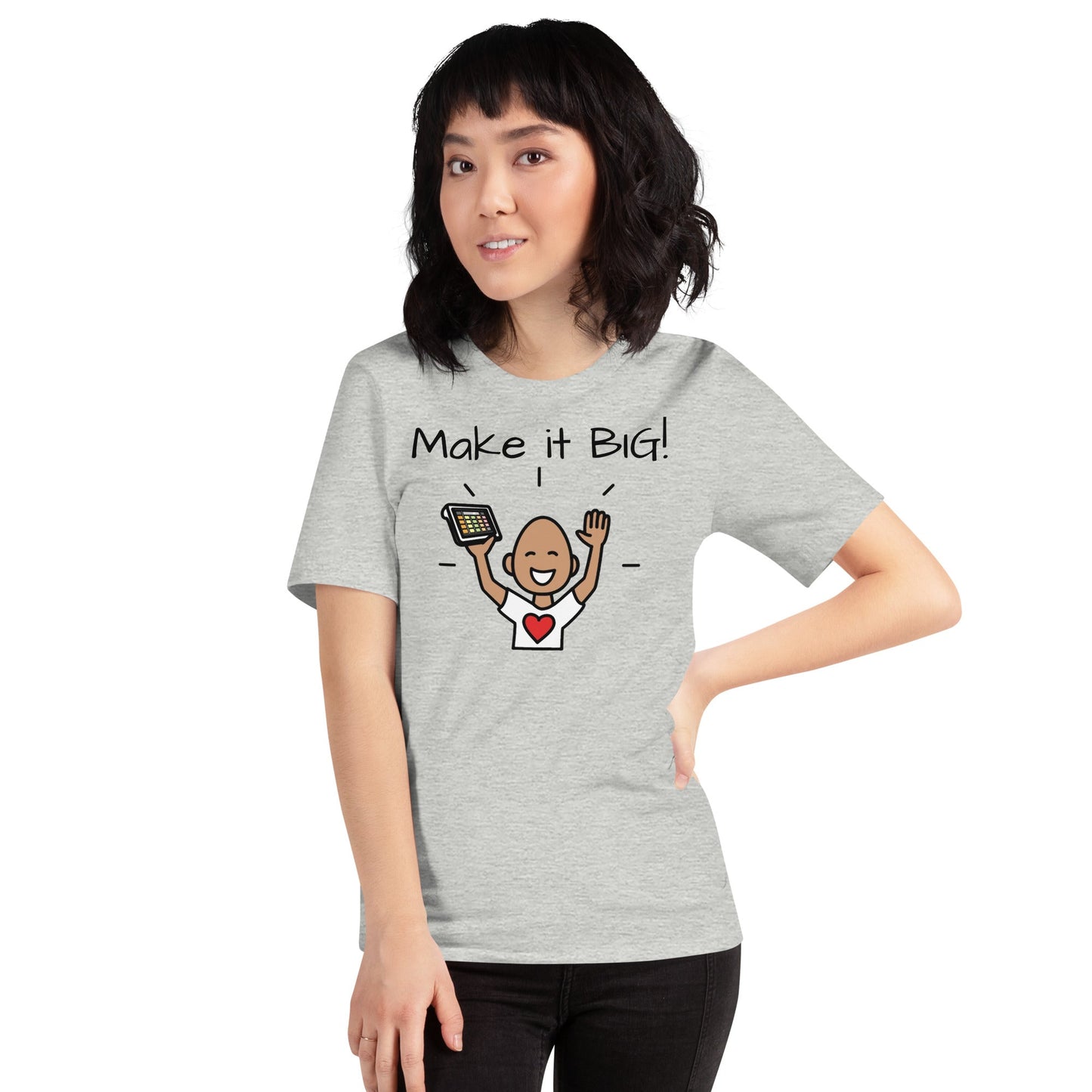 "Make it Big" Special Education Teacher | Speech Therapist T-shirt with Boardmaker PCS Unisex