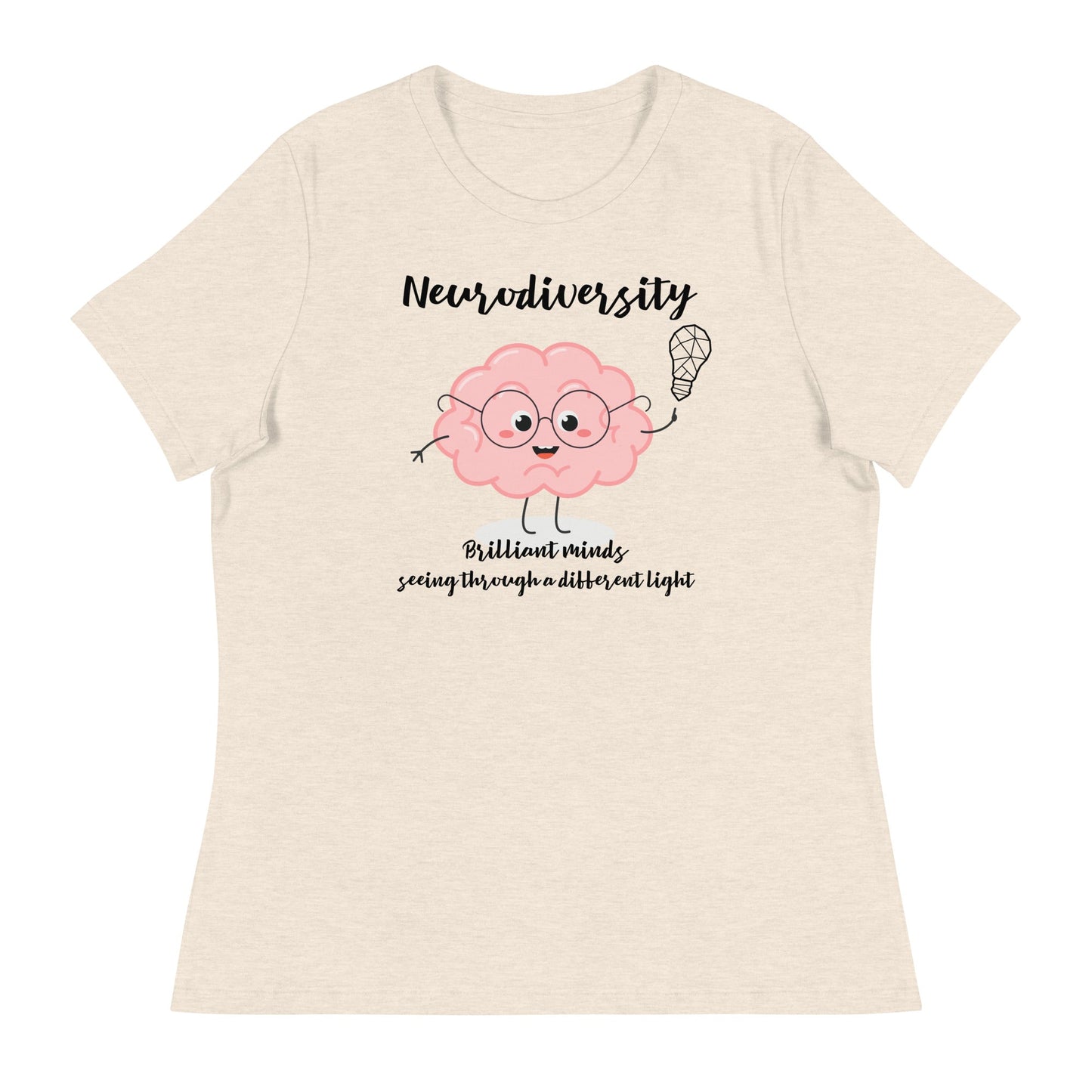 "Neurodiversity Brain" Autism Acceptance Women's Relaxed T-Shirt