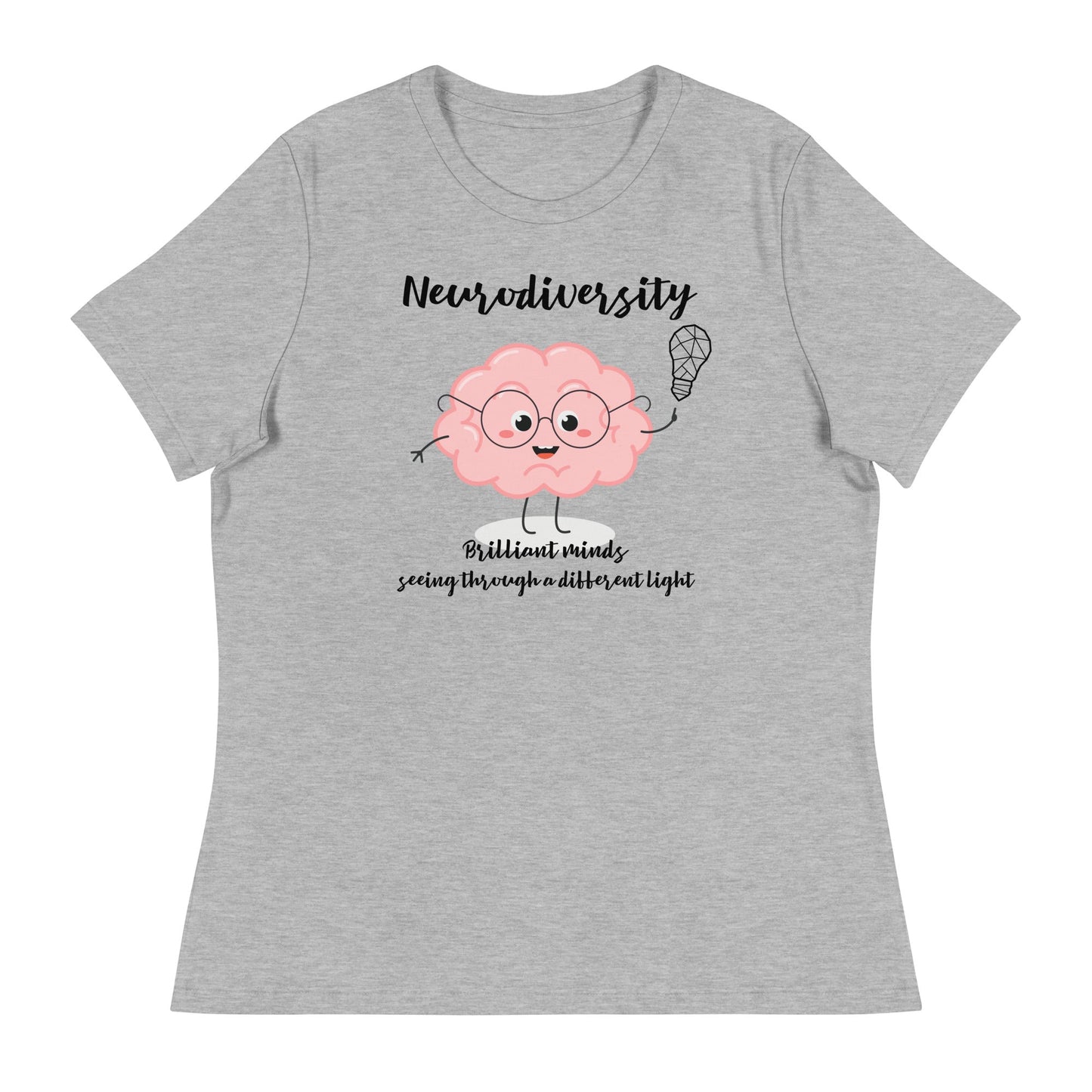 "Neurodiversity Brain" Autism Acceptance Women's Relaxed T-Shirt