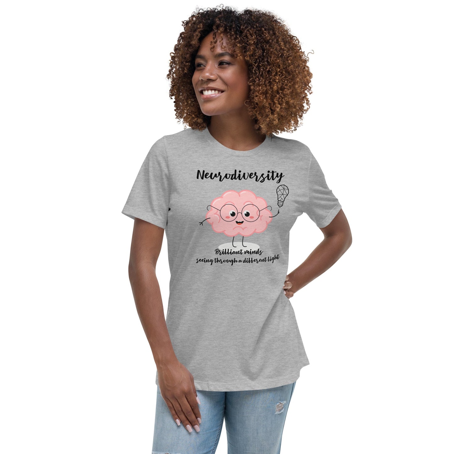 "Neurodiversity Brain" Autism Acceptance Women's Relaxed T-Shirt