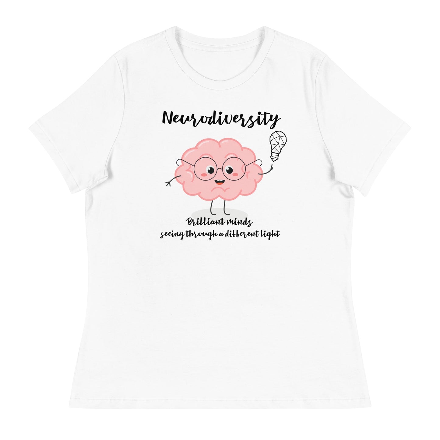 "Neurodiversity Brain" Autism Acceptance Women's Relaxed T-Shirt