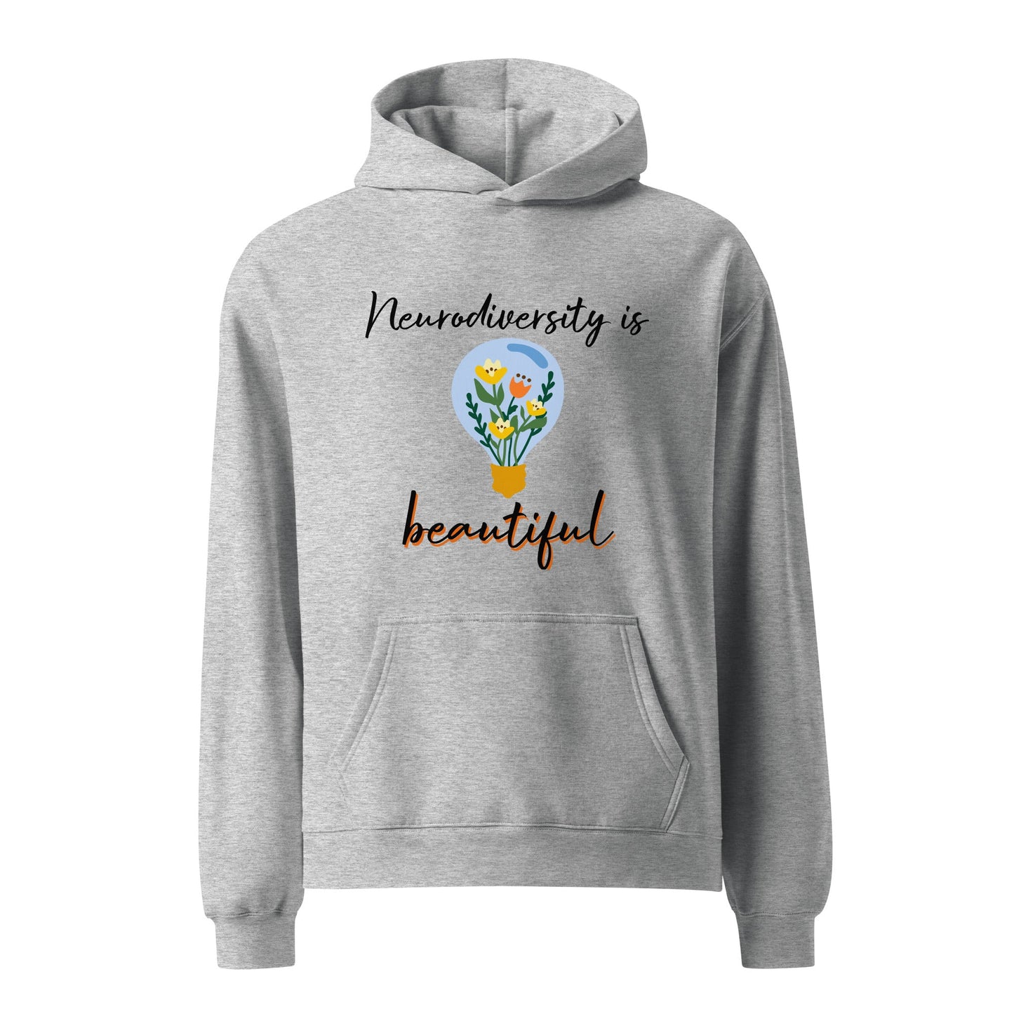 Special Education Teacher Shirt Hoodie SLP Hoodie Gray Neurodiversity is Beautiful Light Bulb Autism Acceptance Autism Awareness