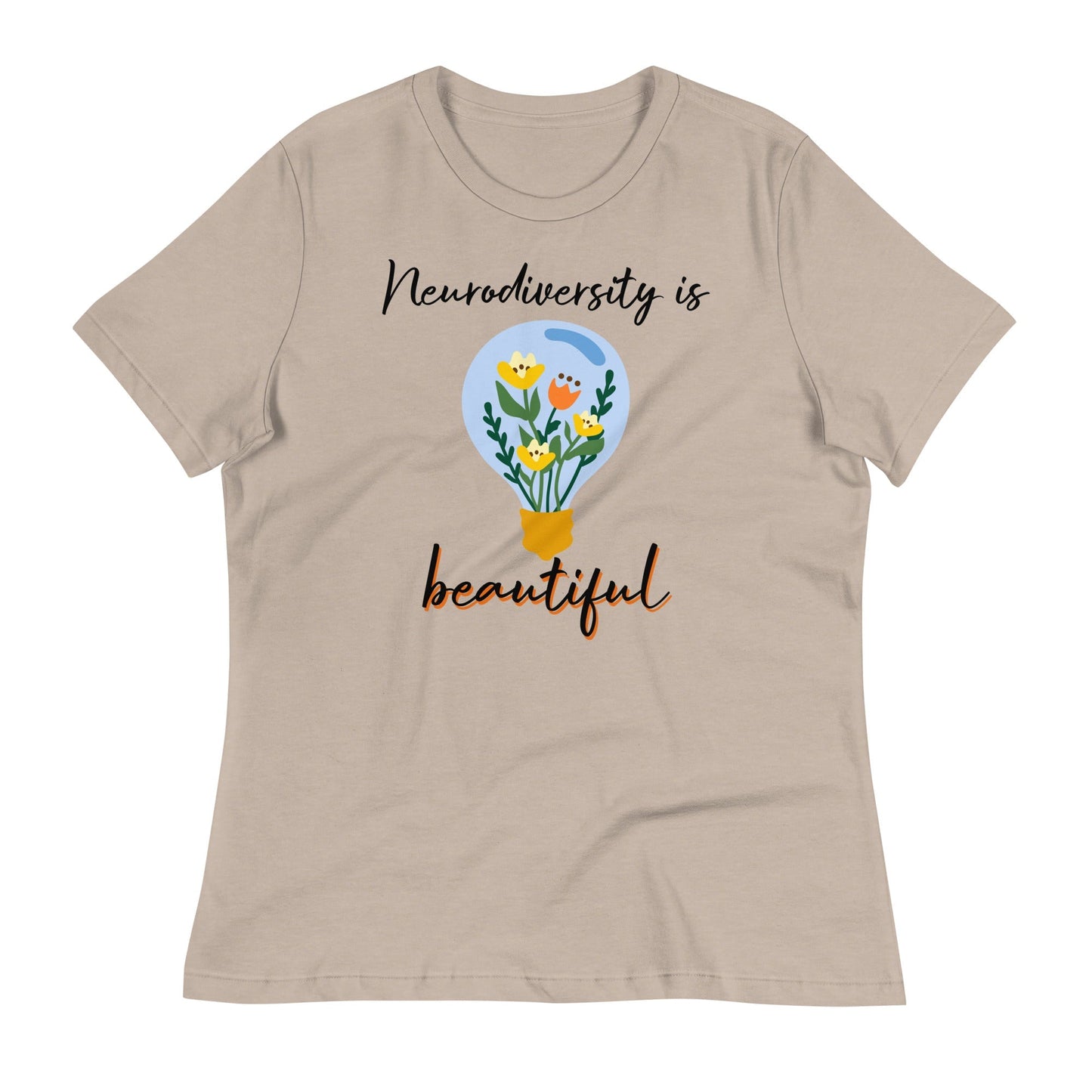 Autism Acceptance Special Education Teacher Shirt SLP Women's T-shirt Stone Neurodiversity is Beautiful